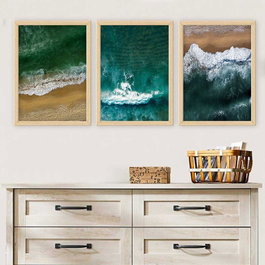 Wallity Cuadro Decorativo Enmarcado Multicolor (Set de 3 Piezas)